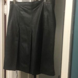 Leather skirt